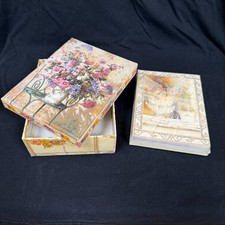 Vtg 2002 Tri-Coastal Design Kathryn White Floral Note Cards Set 20 Envelopes picture