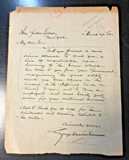 Impressionist Painter George Wharton Edwards 1923 Hand Signed Letter picture