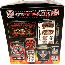 Vtg 2006 West Coast Choppers Jesse James 9 Item Gift Pack New Items Open Box WCC picture