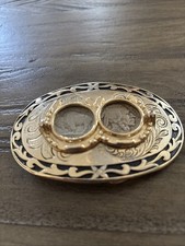 Belt Buckle Two 1937 Nickels Buffalo/Indian picture