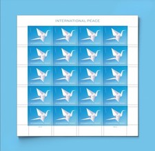 2026 International Peace Forever Stamps Sheet of 20 picture