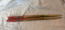 VTG Hard Rock Park Drum Sticks Pair Hardwood Flame Logo Collectible Myrtle Beach picture