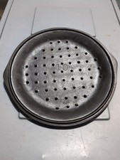 1920's-30's Lodge # No. 10 Cast Iron Skillet Lid Freshly Seasoned picture