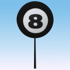 Cool Billiards Pool 8 Eight Ball Antenna Ball Topper Car Accessory (New) (Rare) picture