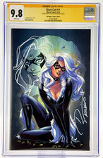 Black Cat #11 CGC 9.8 SS Ryan Kincaid SIGNED LARGE REMARQUE SKETCH Virgin picture