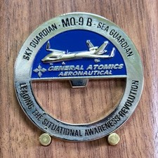 General Atomics MQ-9B Sky Guardian Bottle Opener Challenge Coin  W#2 picture