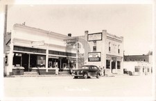 Street View Caseville MI Michigan 1943 RPPC Photo Postcard COPY picture