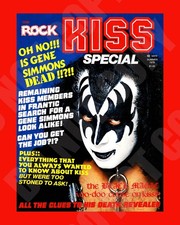 Summer 1978 Punk Rock Magazine KISS Special Gene Simmons Dead Repro 8x10 Photo picture