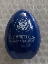 TRUMP EASTER 2026 BLUE EGG WHITE HOUSE SIGNATURE DONALD  REPUBLICAN GOP MAGA picture