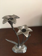 Vintage Silverplate flowering branches CandleStick Candleholders 9