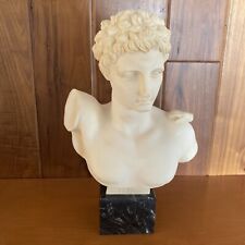 Vintage G. Ruggeri ERMES Alabaster / Resin Statue Figurine Marble Base picture