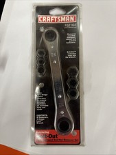 USA CRAFTSMAN NOS 7 Pc. Ratcheting Bolt Out Tool 52164 Nut Remover Set BIN F/S picture
