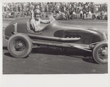 Vintage Midget Race Car No 1 Grandstand Crowd NJ 1940s - Original Photo picture