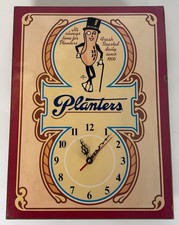 Vintage Planters Peanuts Mr Peanut Advertising Wall Clock Quartz Upgrade picture