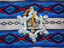Vtg 90s Snowflake w/ Bells Christmas Ornament RUSTIC Western Metal Farmhouse picture
