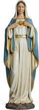 Catholic Immaculate Heart of Virgin Mary Statue, 24.5
