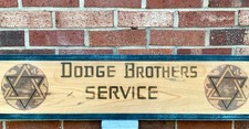 VINTAGE DODGE BROTHERS SERVICE Automotive Wooden Garage Sign 37.5in Wall Display picture