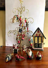 House of Hatten (13) Christmas Ornaments 1989 & RARE Tiny Tim’s House 1991 picture
