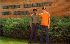 Vintage Postcard Mattoon Community High School Mattoon Illinois picture