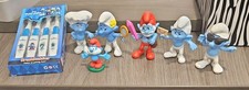 Brush Buddies The Smurfs Plastic Figurines Set - Smurfette & Papa Smurf picture