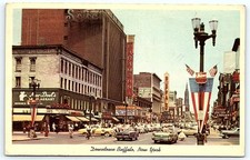 1970 Vintage Postcard - Downtown Main Street, Buffalo NY picture