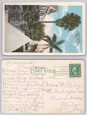 1915 Miami Florida 12th Street Looking Toward Bay Vintage Postcard C.C. Kropp picture