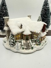 Hawthorne Village Thomas Kinkade Yuletide Bakery Illuminated Hand Painted picture