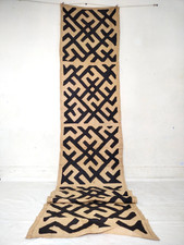 Vintage Kuba long Raffia Textile Traditional African Tribal woven  Congo it1221 picture