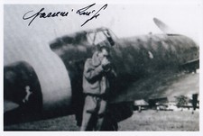 Luigi Gorrini Signed Autographed 4x6 Photo WWII Fighter Pilot Regia Aeronautica picture