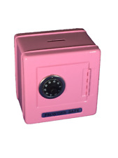 Pink MINI Metal Kid Coin Safe Bank Cash Box with Combination Lock 5.25