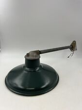 Vintage 12” Dark Green Gas Station/Barn Light with Mount picture