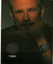 1990 TIMEX Zulu Time flight watch Pilot Hank Dempsey Vintage Print Ad picture