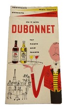 Dubonnet Vintage 1957 Wine Hosting Toasting Drink Mix Guide Bartender Aperitif picture
