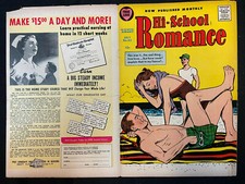 HI SCHOOL ROMANCE NO. 65 1957 COVER ONLY VG- picture