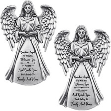 2x Guardian Angel Sun Visor Clip - Car Safety Blessing Gift for Driver Universal picture