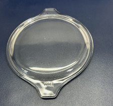Vintage Pyrex Tab Handle Glass Casserole Replacement Flat Bottom Lid 18 470-C S3 picture