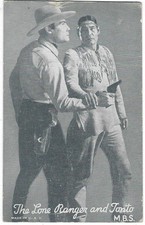 EXHIBIT ARCADE LONE RANGER CARD 1938 