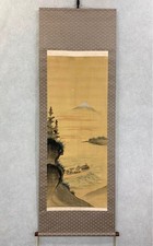 Hokusai Style Painting Hanging Scroll Unsigned picture