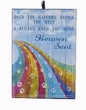 KSA WOODEN PET LOSS PLAQUE ORNAMENT 