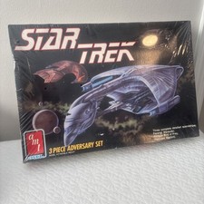 STAR TREK TNG 3 Piece Adversary Model Kit Klingon Romulan AMT ERTL 1989 New picture