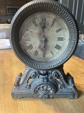 ANTIQUE SETH THOMAS METAL TABLE LONG ALARM CLOCK CIRCA 1909 picture