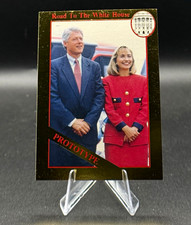 NCP 1993 Road To The White House Prototype P-1 Bill & Hillary Clinton Card picture