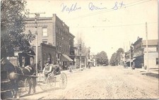 RPPC Naples New York Street Scene 1909 Business District picture