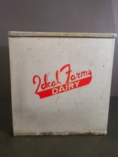 VTG RARE Ideal Farms Dairy Frederick MD Front Porch Insulated Milk Bottle Box picture