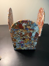 Vintage 1994 Looney Tunes Metal Bookends Warner Bros Bugs Bunny Porky Pig  picture