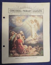1938 CONCORDIA PRIMARY LEAFLETS Vol 28 No 4 Lesson 51 CONCORDIA PUBLISHING HOUSE picture
