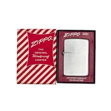 1952 Zippo No. 200 Brush Finish PAT 2032695 Windproof Pocket Lighter with Box picture