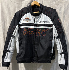 Harley-Davidson Genuine MotorClothes  Black Jacket Orange/White Stripe XL picture