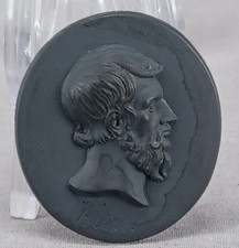 Wedgwood Bias of Priene Black Basalt Portrait Medallion Plaque C.1780-1795 picture