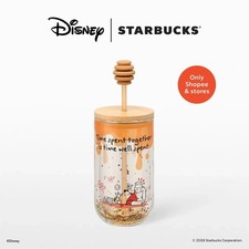 Starbucks Winnie The Pooh 16oz Double Wall Piglet Glass Cold Cup picture
